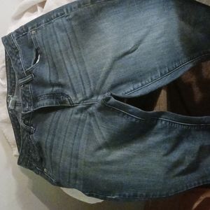 Ellie flare blue jeans faded